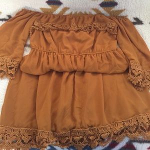 Umgee mustard yellow dress